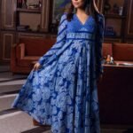 Indigo Paisley Jaipuri Hand Block Print Suit