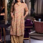 Pastel Yellow Jaipuri Hand Block Print Coordset