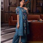 Teal Blue Jaipuri Hand Block Print Coordset